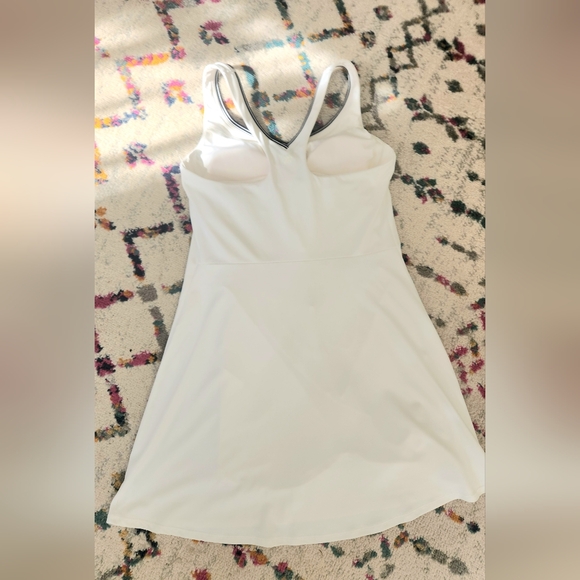 All in Motion White Chemise with Black Trim - Picture 6 of 7